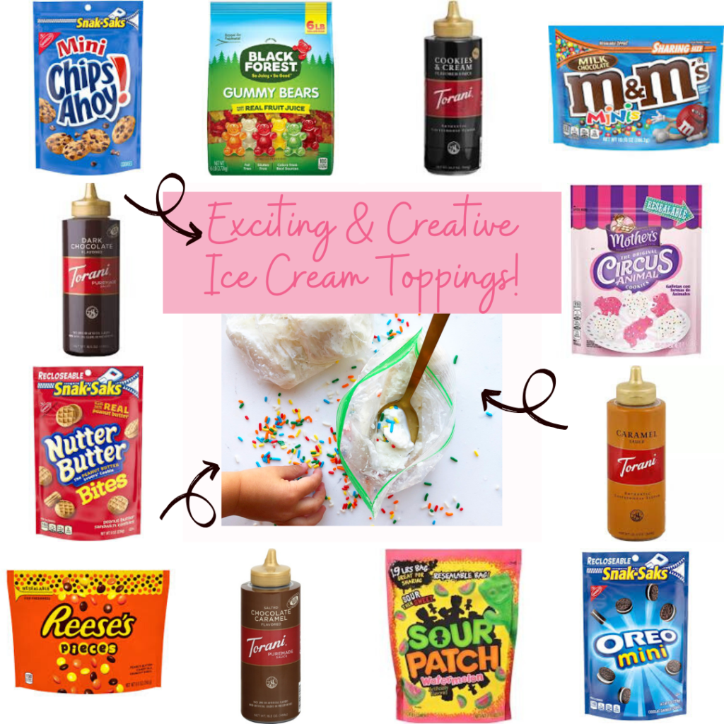 Ice Cream Toppings for Ice Cream in a Bag