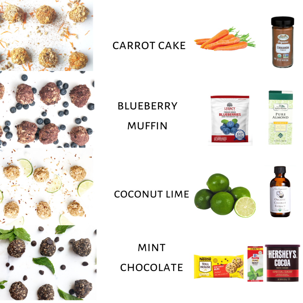 different protein ball variations
