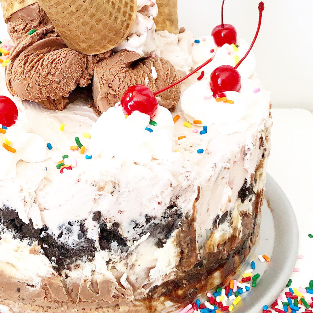 ice cream sundae cake