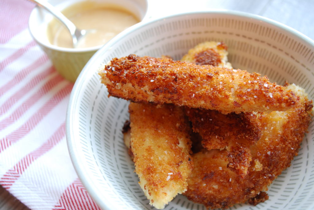 Copy cat chick fil a chicken tenders with chick-fil-a sauce