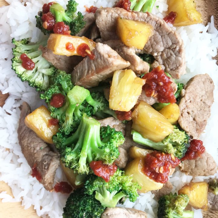 Pork stir fry
