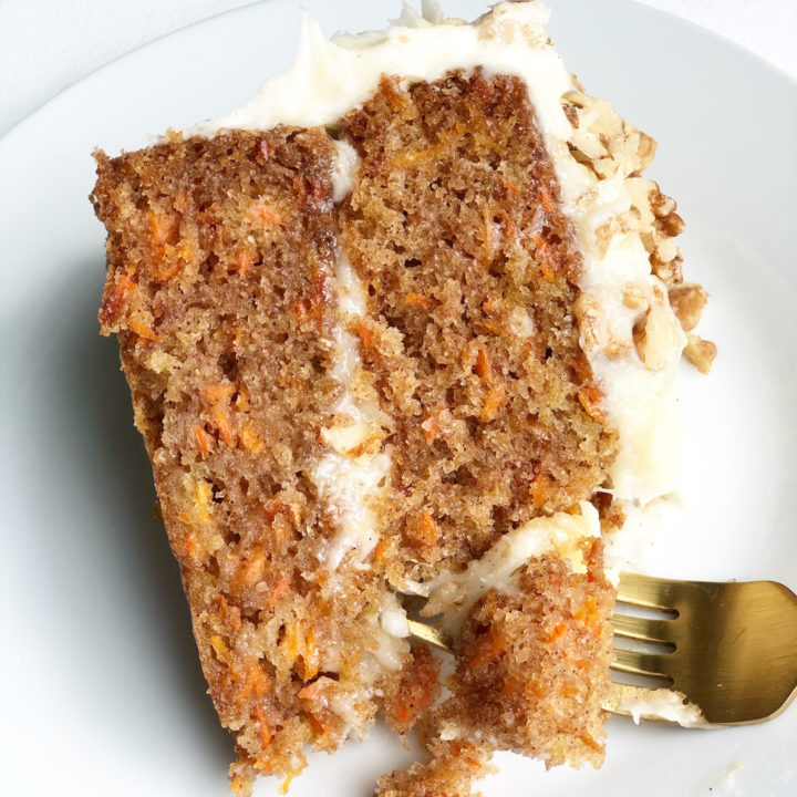 slice of carrot cake