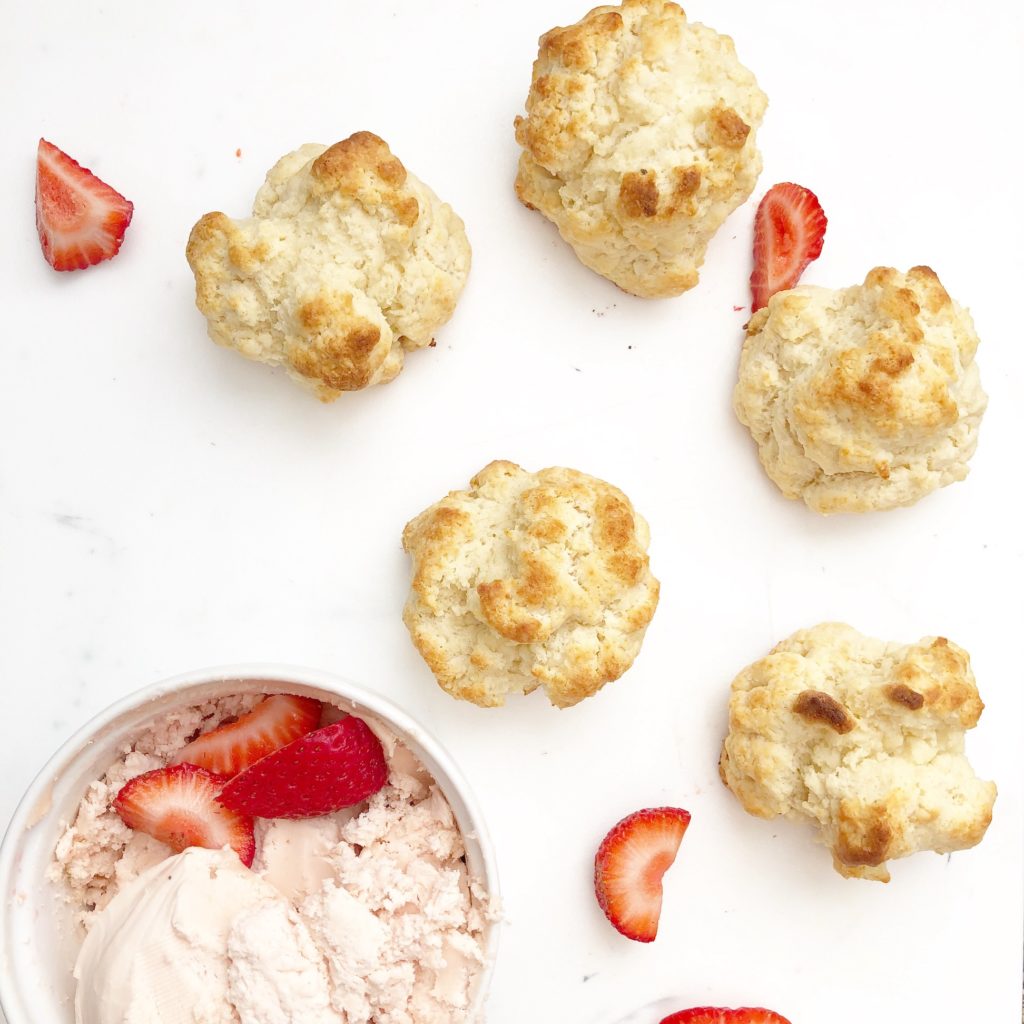 buttermilk biscuits with strawberry butter
