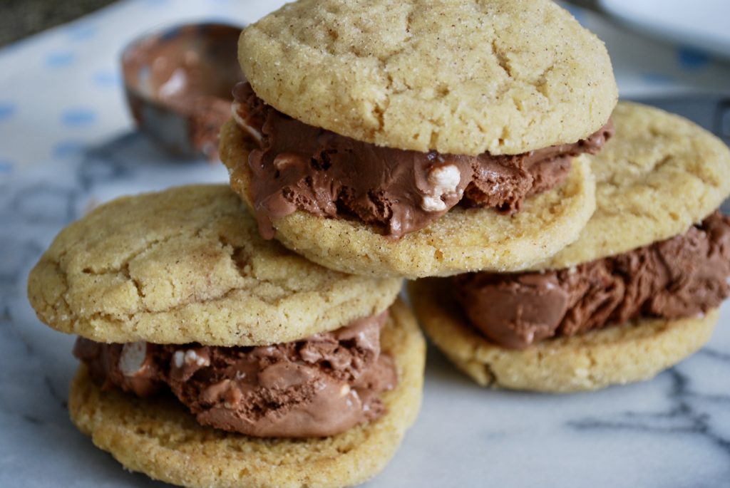 Gluten-Free Snickerdoodle Ice Cream Sandwiches