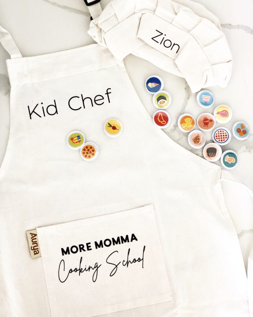 more momma kids cooking school kid chef apron and badges