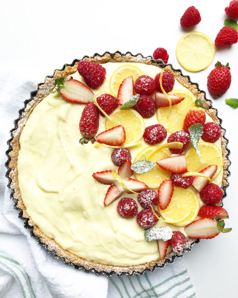 Creamy Lemon Tart With Fresh Berries