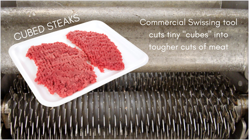 commercial swissing tool for tenderizing meat