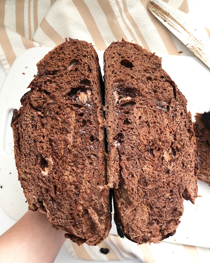 chocolate sourdough bread