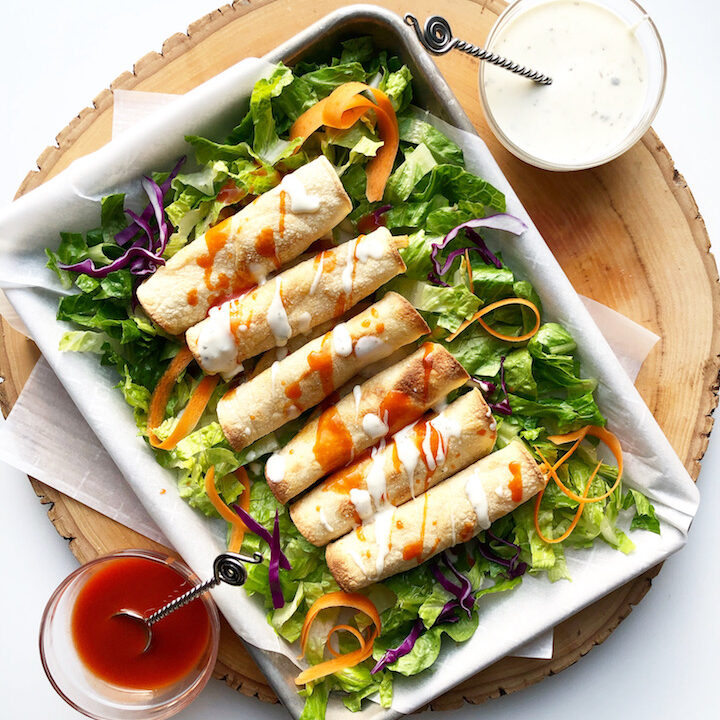 Instant Pot Buffalo Chicken Taquitos
