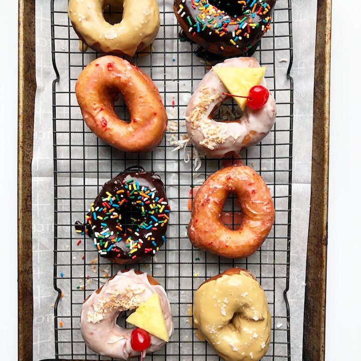Sourdough Donuts 4 Ways