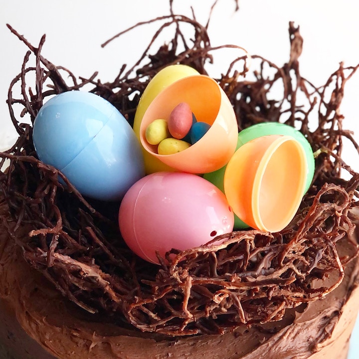 Easter Egg Filled Nest Cake